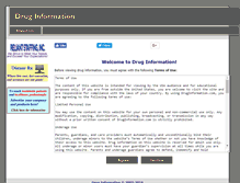 Tablet Screenshot of druginformation.com